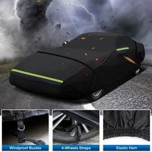 Load image into Gallery viewer, for C4 Corvette Car Cover Waterproof, Sun Heat Protection Outdoor Full Covers with Driver Side Zipper Windproof Heavy Duty All Weather Fit for C4 1984-1996 Chevy Corvette,Not for Rear Wing