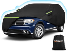Load image into Gallery viewer, Custom Fit for Dodge Durango 2011-2023 Car Cover, All Weather SUV Waterproof Exterior Full Cover with Zipper and Storage Bag (Black)