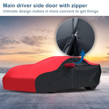 Load image into Gallery viewer, for C6 Corvette Full Car Cover Waterproof, Outdoor Car Covers Windproof Heavy Duty All Weather Waterproof Protection Universal Custom Compatible with C6 2005-2013 Chevy Corvette(Black)
