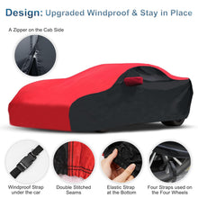 Load image into Gallery viewer, for C6 Corvette Full Car Cover Waterproof, Outdoor Car Covers Windproof Heavy Duty All Weather Waterproof Protection Universal Custom Compatible with C6 2005-2013 Chevy Corvette(Black)