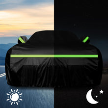 Load image into Gallery viewer, for C6 Corvette Full Car Cover Waterproof, Outdoor Car Covers Windproof Heavy Duty All Weather Waterproof Protection Universal Custom Compatible with C6 2005-2013 Chevy Corvette(Black)