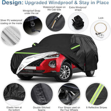 Load image into Gallery viewer, for Hyundai Santa Fe Car Cover Waterproof All Weather,Sun Heat Protection Outdoor Full Car Covers with Driver Side Zipper Windproof Heavy Duty Protection Fit for 2006-2023 Hyundai Santa Fe