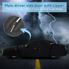 Load image into Gallery viewer, for C6 Corvette Full Car Cover Waterproof, Outdoor Car Covers Windproof Heavy Duty All Weather Waterproof Protection Universal Custom Compatible with C6 2005-2013 Chevy Corvette(Black)