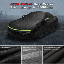 Load image into Gallery viewer, for C6 Corvette Full Car Cover Waterproof, Outdoor Car Covers Windproof Heavy Duty All Weather Waterproof Protection Universal Custom Compatible with C6 2005-2013 Chevy Corvette(Black)