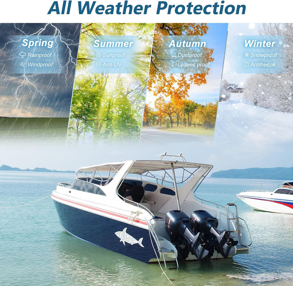 Yamaha 4.2L Outboard Waterproof Motor Cover (600D)