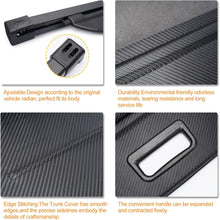 Load image into Gallery viewer, BIGACOVER For EV6 Cargo Cover Retractable Rear Trunk Security Cover Shielding Shade Compatible with 2022 2023 Kia EV6 (Black Carbon Fiber Texture)