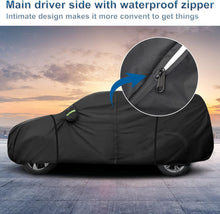 Load image into Gallery viewer, Custom Fit for Dodge Durango 2011-2023 Car Cover, All Weather SUV Waterproof Exterior Full Cover with Zipper and Storage Bag (Black)