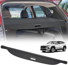 Load image into Gallery viewer, Car cargo cover inside a vehicle with a car and mountains in the background