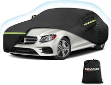 Load image into Gallery viewer, Car cover over a silver Mercedes-Benz with a Bigacover bag on a white background
