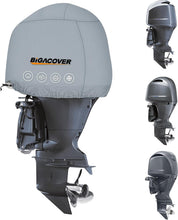 Load image into Gallery viewer, Gray outboard motor with Bigacover cover on a white background