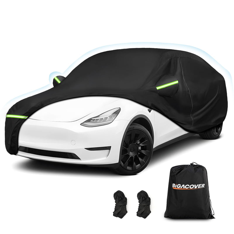 Load image into Gallery viewer, Custom Fit for Tesla Model Y Car Cover - Waterproof, All Weather, Heavy Duty Protection, Hail &amp; Windproof, Long Lifetime, with Charge Port Opening and Side Zipper - Fits for Model Y 2020-2023
