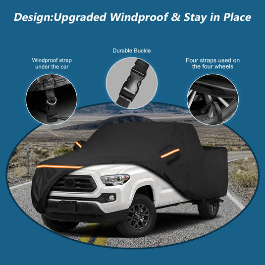 Custom Fit for Tesla Model Y Car Cover - Waterproof, All Weather, Heavy Duty Protection, Hail & Windproof, Long Lifetime, with Charge Port Opening and Side Zipper - Fits for Model Y 2020-2023