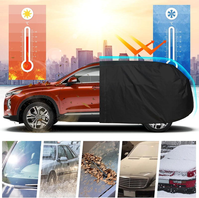 Load image into Gallery viewer, for Hyundai Santa Fe Car Cover Waterproof All Weather,Sun Heat Protection Outdoor Full Car Covers with Driver Side Zipper Windproof Heavy Duty Protection Fit for 2006-2023 Hyundai Santa Fe
