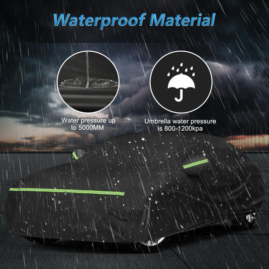 Custom Fit for Tesla Model Y Car Cover - Waterproof, All Weather, Heavy Duty Protection, Hail & Windproof, Long Lifetime, with Charge Port Opening and Side Zipper - Fits for Model Y 2020-2023