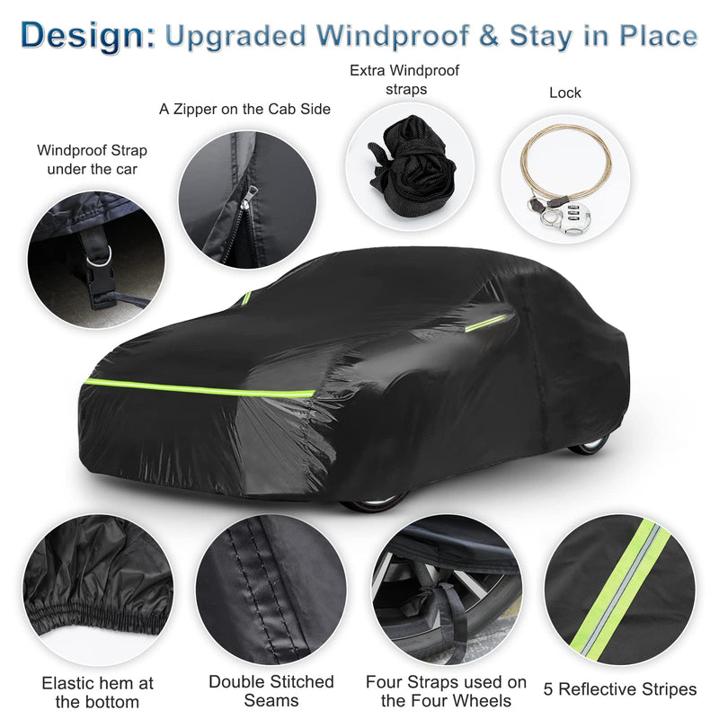 Load image into Gallery viewer, for Mazda Miata MX-5 Full Car Cover Waterproof All Weather, Outdoor Car Covers Windproof Heavy Duty Waterproof Protection Fit for Mazda Miata MX-5 1989-2023
