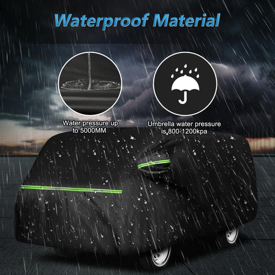 Custom Fit for Tesla Model Y Car Cover - Waterproof, All Weather, Heavy Duty Protection, Hail & Windproof, Long Lifetime, with Charge Port Opening and Side Zipper - Fits for Model Y 2020-2023