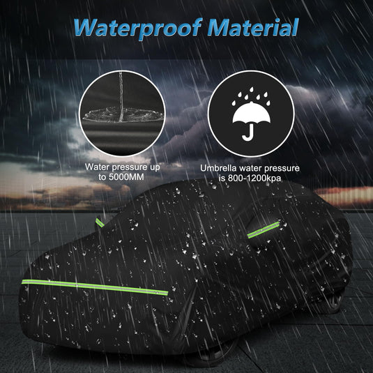 Custom Fit for Tesla Model Y Car Cover - Waterproof, All Weather, Heavy Duty Protection, Hail & Windproof, Long Lifetime, with Charge Port Opening and Side Zipper - Fits for Model Y 2020-2023