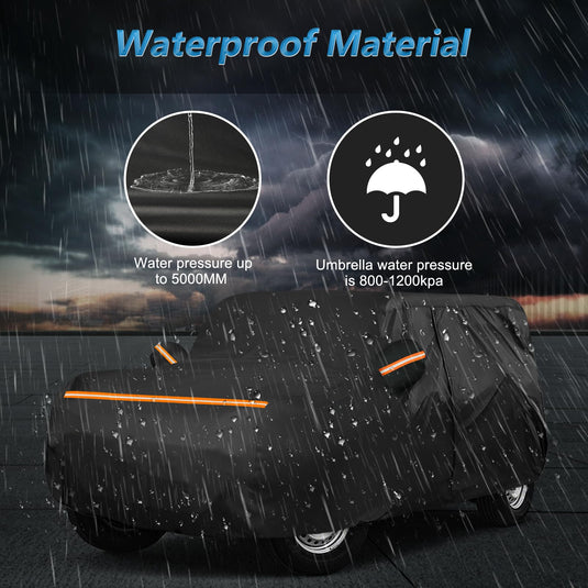 Custom Fit for Tesla Model Y Car Cover - Waterproof, All Weather, Heavy Duty Protection, Hail & Windproof, Long Lifetime, with Charge Port Opening and Side Zipper - Fits for Model Y 2020-2023