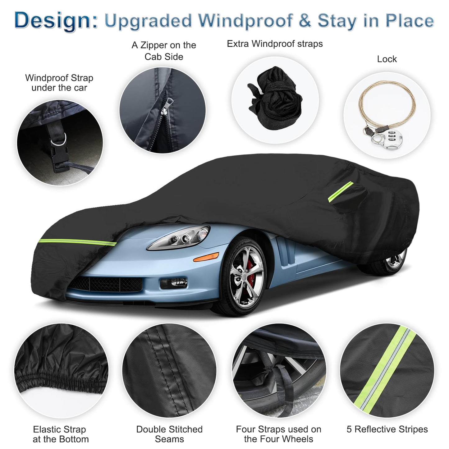 C6 Corvette Waterproof Heavy Duty Car Cover (2005–2013)