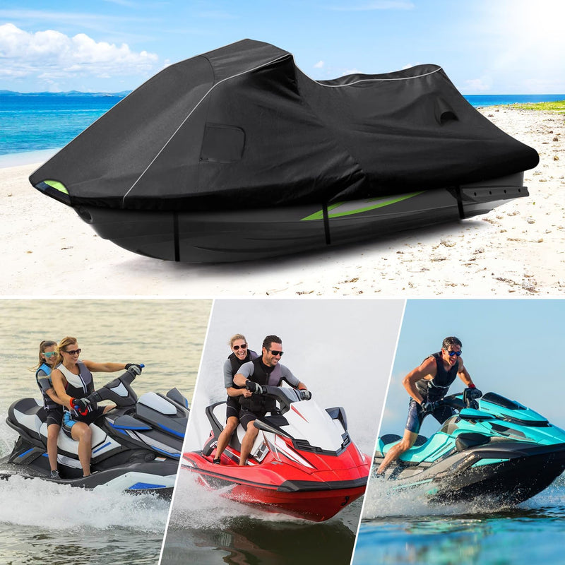 Load image into Gallery viewer, for Yamaha 2019-2022 FX Cruiser SVHO/FX Cruiser HO Jet Ski Cover Trailerable Cover with Waterproof Zipper 600D Oxford PU Waterproof UV Proof Jetski Waverunner Covers
