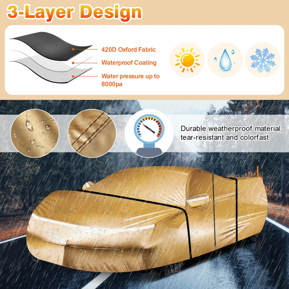 Mazda Miata MX-5 Waterproof Car Cover (1989–2023)