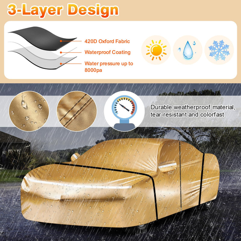 Load image into Gallery viewer, for Mazda Miata MX-5 Full Car Cover Waterproof All Weather, Outdoor Car Covers Windproof Heavy Duty Waterproof Protection Fit for Mazda Miata MX-5 1989-2023
