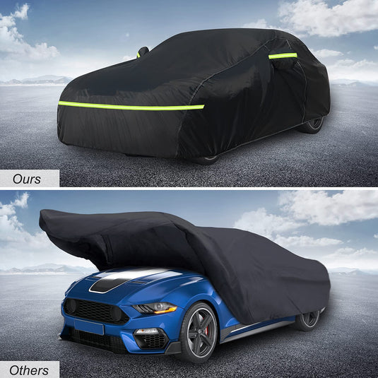 Custom Fit for Tesla Model Y Car Cover - Waterproof, All Weather, Heavy Duty Protection, Hail & Windproof, Long Lifetime, with Charge Port Opening and Side Zipper - Fits for Model Y 2020-2023