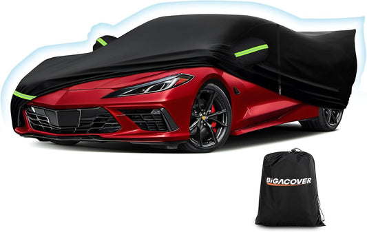 C8 Corvette Red Colour With Waterproof Car Cover 