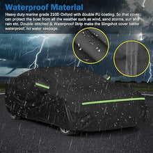 Load image into Gallery viewer, Car cover with waterproof material on a dark background with storm elements
