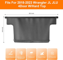 Load image into Gallery viewer, Car sunshade for 2018-2023 Wrangler JL JLU 4Door with hard top, showing dimensions and features.
