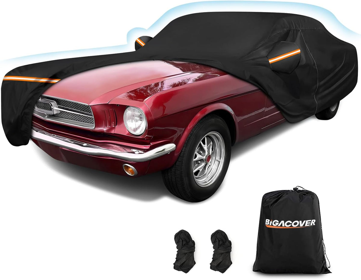 Ford Mustang Red Colour With Waterproof Cover