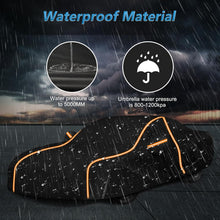 Load image into Gallery viewer, Rain boot with waterproof material feature, showing water pressure comparison with an umbrella.
