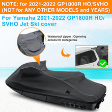Load image into Gallery viewer, Yamaha GP1800R HO/SVHO Jet Ski cover with waterproof storage zipper.
